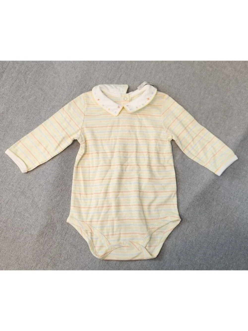 Talbots Kids 9M 3 PC Set Long Sleeve Snap Back Baby Bib Blanket One Piece NEW